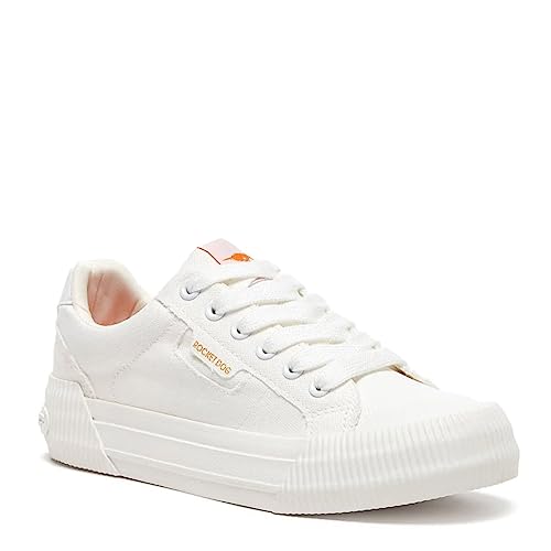 White Rocket Dog Canvas Sneaker, Women's Size 8