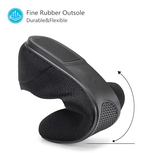 Frank Mully Women's Black Knit Ballet Flats