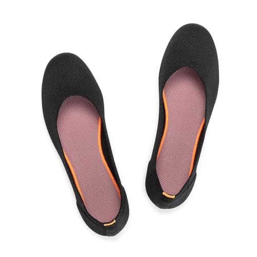Frank Mully Women's Black Knit Ballet Flats