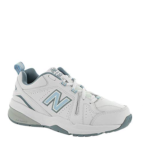 New Balance Women's White/Light Blue Casual Comfort Trainer