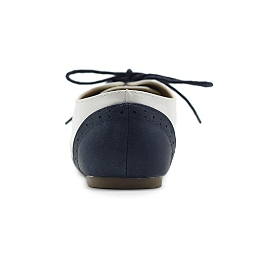 Ollio Classic Lace Up Low Heel Oxford Shoes