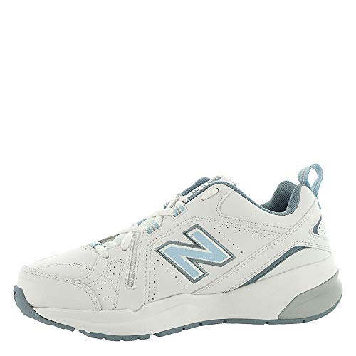 New Balance Women's White/Light Blue Casual Comfort Trainer