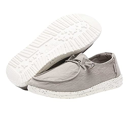Grey Lace Up Loafers for Women | Lightweight & Comfortable