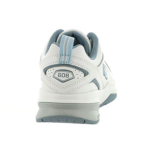 New Balance Women's White/Light Blue Casual Comfort Trainer