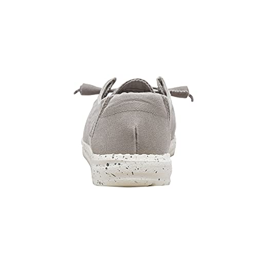 Grey Lace Up Loafers for Women | Lightweight & Comfortable