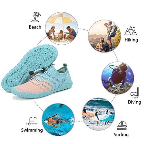Water Shoes Women's Beach Swim Quick-Dry Aqua Socks