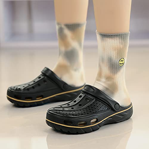 ChayChax Arch Support Clogs Garden Shoes - Black Gold