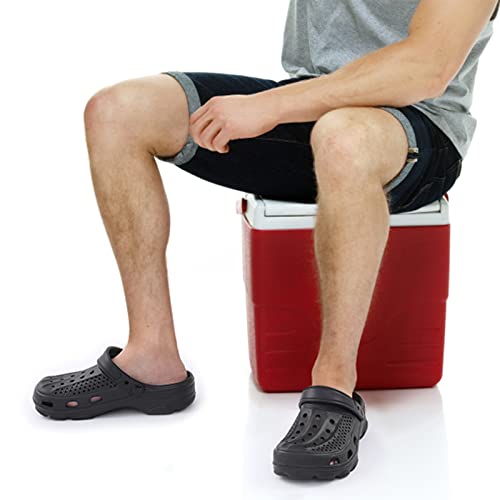 Black Unisex Garden Clogs Shoes with Arch Support