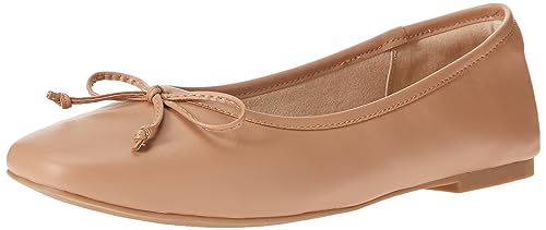 Pepper Ballet Flat with Bow, Tan, Women's Size 8