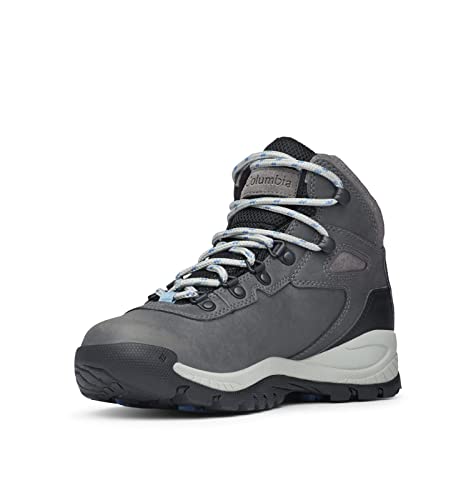 Columbia Newton Ridge Plus Waterproof Hiking Boot, Quarry/Cool Wave