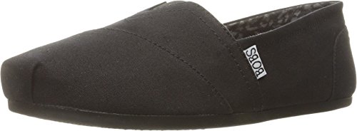 Skechers Women's Wide Black Bobs Plush-Peace & Love