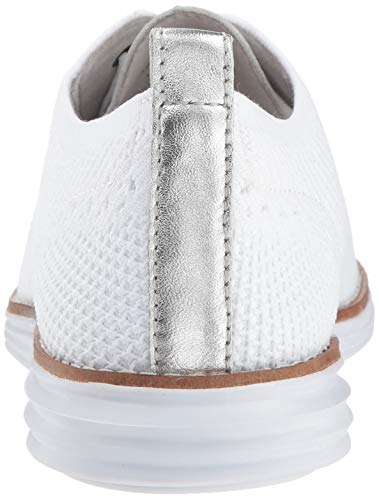Cole Haan Women's White Originalgrand Stitchlite Wingtip Oxford