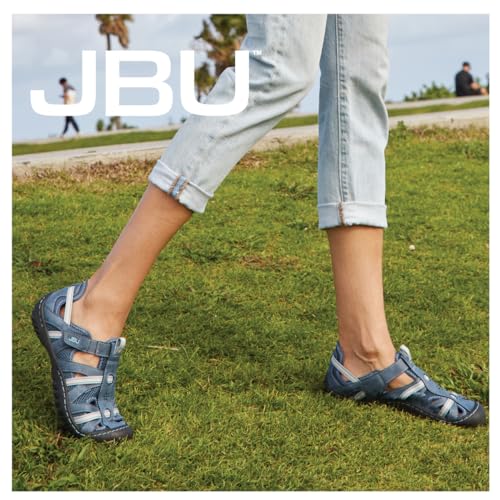 JBU Women's Oxford Flat in Charcoal & Petal