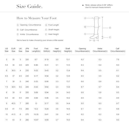 DREAM PAIRS Women's Cowboy Knee High Boots, Black