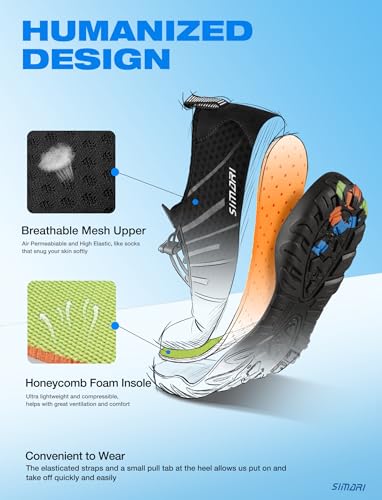 SIMARI Barefoot Water Shoes for Women & Men