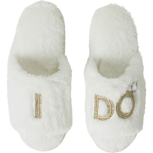 Dearfoams Bride and Bridesmaid I Do Crew Slippers
