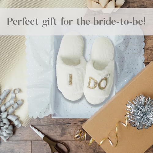 Dearfoams Bride and Bridesmaid I Do Crew Slippers