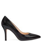 Nine West Women's Black Leather Flax Pumps