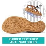 Alicegana Women's Comfy Beach Sandals with Jewels