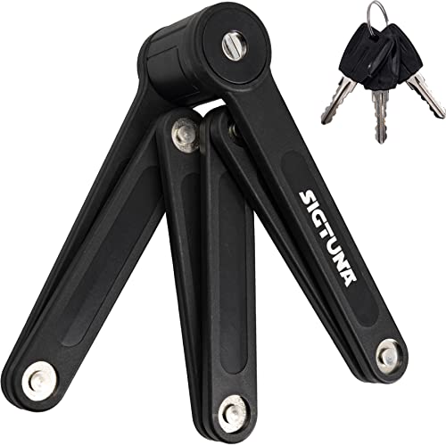 SIGTUNA Foldable Bike Lock - Heavy-Duty Steel - Anti-Scratch