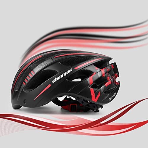 Shinmax Bike Helmet with USB Rechargeable Light & Detachable Goggles