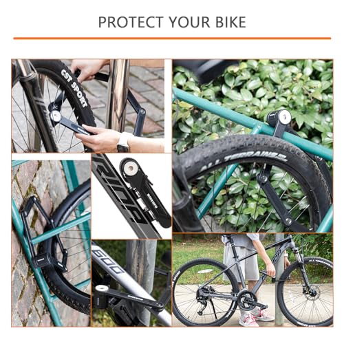 Foldable Bike Lock Heavy Duty Alloy Steel