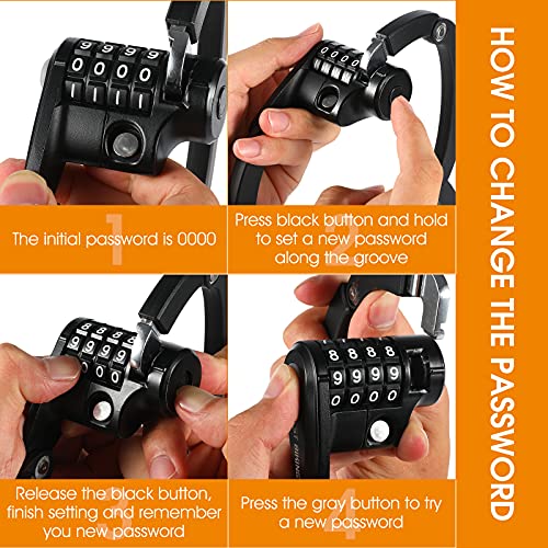 Foldable Lock: 4-Digit Combo, Security Level 6