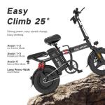 DDC SPORT Folding Electric Bike with 700W Motor