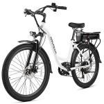 ANCHEER 48V Electric Commuter Bike, 26" Cruiser