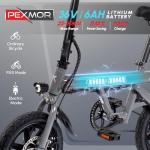 PEXMOR 500W Folding Electric Bike for Adults