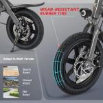 PEXMOR 500W Folding Electric Bike for Adults