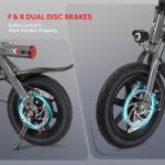 PEXMOR 500W Folding Electric Bike for Adults