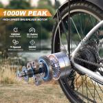 Funhang 1000W City Cruiser Electric Bike for Adults