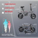 PEXMOR 500W Folding Electric Bike for Adults