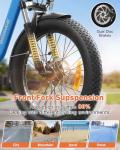 1000W Folding Electric Bike with 70-Mile Range