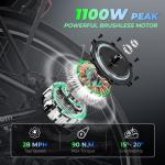 C1 PRO 1100W Electric City Bike 62 Miles