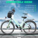 500W Electric Bike for Adults - 26" Low Step Cruiser