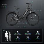 C1 PRO 1100W Electric City Bike 62 Miles