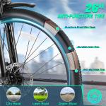 500W Electric Bike for Adults - 26" Low Step Cruiser
