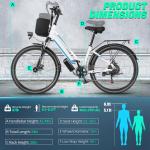 500W Electric Bike for Adults - 26" Low Step Cruiser