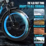 KETELES V3 2000W 35MPH Electric Fat Tire Bike