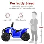 6V Kids Ride-On Quad ATV Play Car - Blue