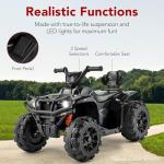 Kids Electric ATV Ride-On with Bluetooth, Hot Pink