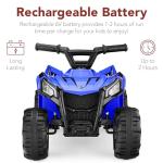6V Kids Ride-On Quad ATV Play Car - Blue