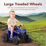 6V Kids Ride-On Quad ATV Play Car - Blue