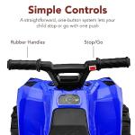 6V Kids Ride-On Quad ATV Play Car - Blue