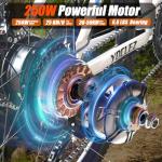 SUDOO 26'' Electric Mountain Bike with 250W Motor