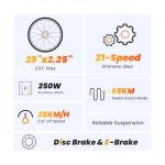 Touroll U1 Electric Mountain Bike with Removable Battery