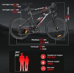 SAMEBIKE 24" Electric Mountain Bike with Removable Battery