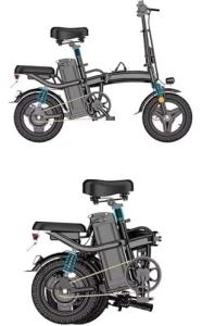 Portable 14" Folding Electric Bike with Suspension